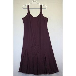 Midnight Velvet Purple Midi Dress